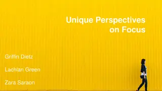 Unique Perspectives on Focus and Productivity