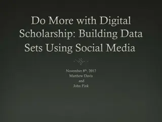 Building Data Sets Using Social Media