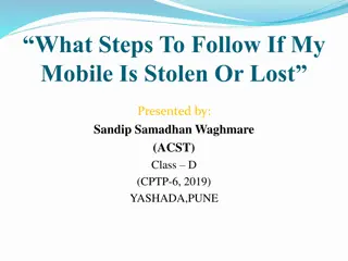 Steps to Follow If Your Mobile Is Stolen or Lost - Helpful Guide