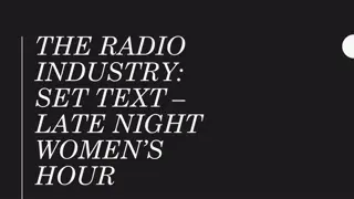 Glossary of Key Terms in Radio Industry and Quickfire Questions