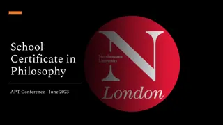 Philosophy Education Conference - Resources for Teaching and Marking Projects