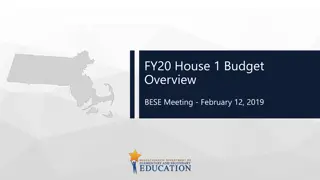 Insights into FY20 House 1 Budget Overview for Education