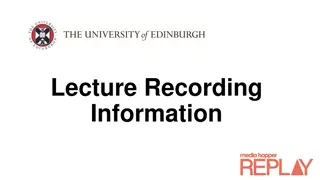 Accessing and Maximizing Recorded Lectures for Student Success