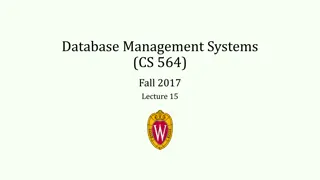 Database Management Systems - CS 564 Lecture Highlights