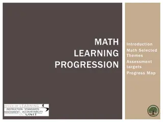 Math Learning Progressions for Assessing Student Growth