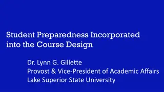 Enhancing Student Preparedness in Course Design at Lake Superior State University