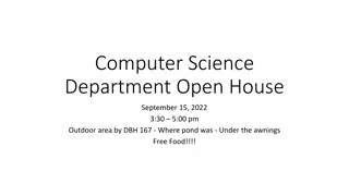 Computer Science Department Open House - September 15, 2022