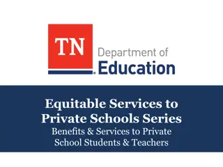 Equitable Services to Private Schools Series - Benefits and Services Overview