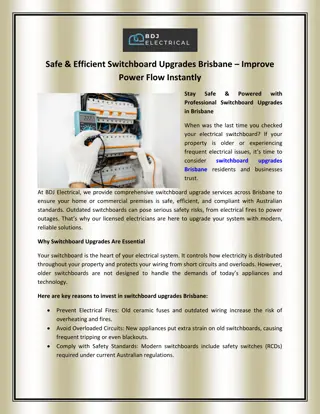 Safe & Efficient Switchboard Upgrades Brisbane – Improve Power Flow Instantly