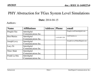 Effective SINR Mapping for TGax System Level Simulations