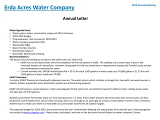 Erda Acres Water Company Annual Meeting Insights
