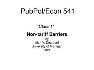 Non-tariff Barriers in Trade Economics