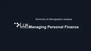Consumer Behavior in Personal Finance Culture