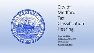 Medford Tax Classification Hearing FY 2024 Information