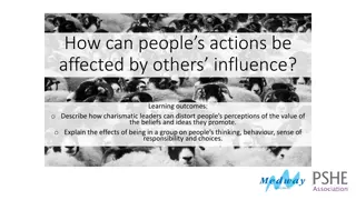 Influence of Charismatic Speakers on People's Actions