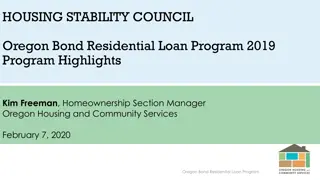 Oregon Bond Residential Loan Program 2019 Highlights