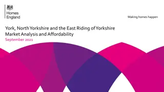 Market Analysis and Affordability in North Yorkshire & East Riding - September 2021