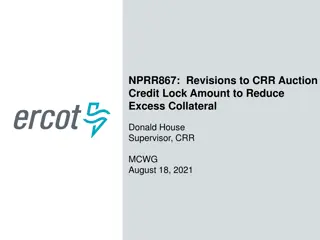 ERCOT NPRR867: Reduce Excess Collateral in CRR Auctions