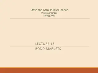 Role of Municipal Bonds in State and Local Public Finance