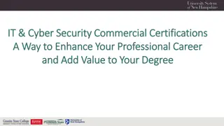 Enhance Your Professional Career with IT/Cyber Security Commercial Certifications