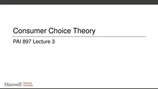 Consumer Choice Theory: Basic Concepts and Analysis
