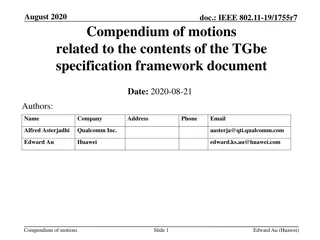 IEEE 802.11-19/1755r7 Compendium of Motions - August 2020 Update
