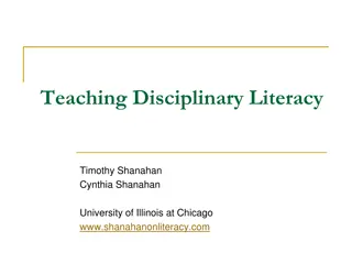 Disciplinary Literacy Overview and Implications