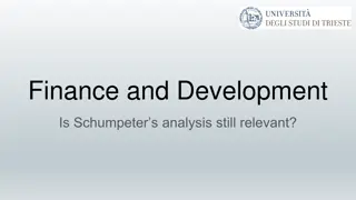 Analysis of Schumpeter's Relevance in Financial Development Studies