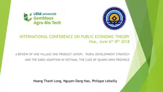Review of OVOP Rural Development Strategy in Vietnam: Case of Quang Ninh Province