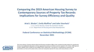 Comparing 2019 American Housing Survey Efficiency