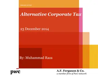 Alternative Corporate Tax and Its Implications