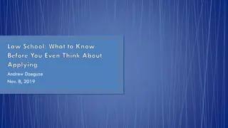 Key Insights Before Considering Law School