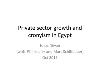 Private Sector Growth and Cronyism in Egypt