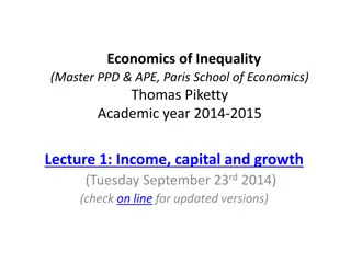 Economics of Inequality: Income, Capital, and Growth