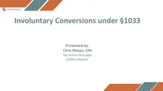 Involuntary Conversions Under Section 1033