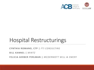 Healthcare Industry Challenges and Restructuring Insights