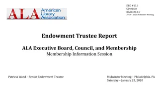 ALA Endowment Trustee Report and Market Performance Analysis