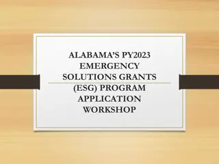 Emergency Solutions Grants Program in Alabama 2023: How to Apply and Eligibility