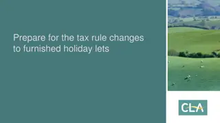 Tax Rule Changes for Furnished Holiday Lets - What You Need to Know