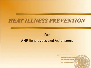 Heat Illness Prevention Program for ANR Employees and Volunteers