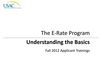 E-Rate Program Basics Overview
