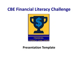 Financial Literacy Challenge Presentation: Plan, Goals, Compensation & Budget