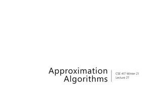 Approximation Algorithms in Optimization Problems