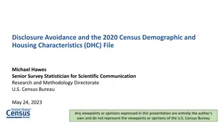 Census Data Products Overview and Releases Schedule