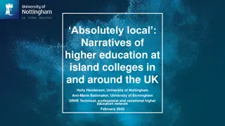 Exploring Island Higher Education Narratives and Geographies