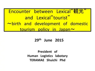 Development of Domestic Tourism Policy in Japan: A Historical Perspective