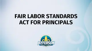 Fair Labor Standards Act Overview for Principals