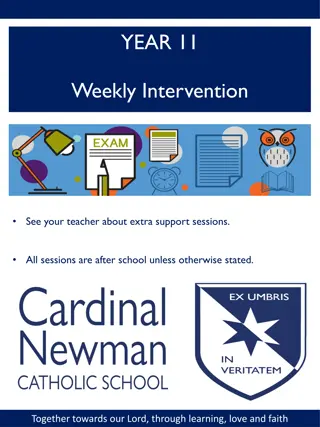 High School Weekly Schedule for Year 11 Students