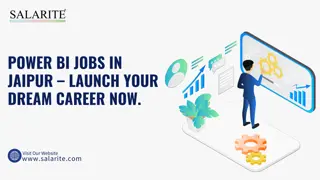 Power BI Jobs in Jaipur – Launch Your Dream Career Now.
