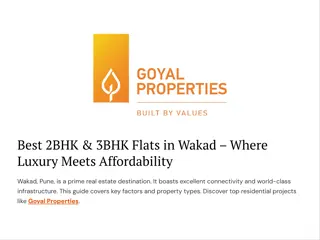 Best 2BHK & 3BHK Flats in Wakad – Where Luxury Meets Affordability | Pune